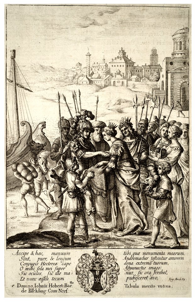 Wenceslas Hollar - Aeneas's farewell to Andromache (State 3)