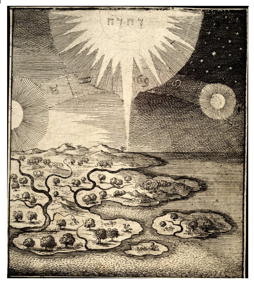 Wenceslas Hollar - Creation of sun and moon (State 1)