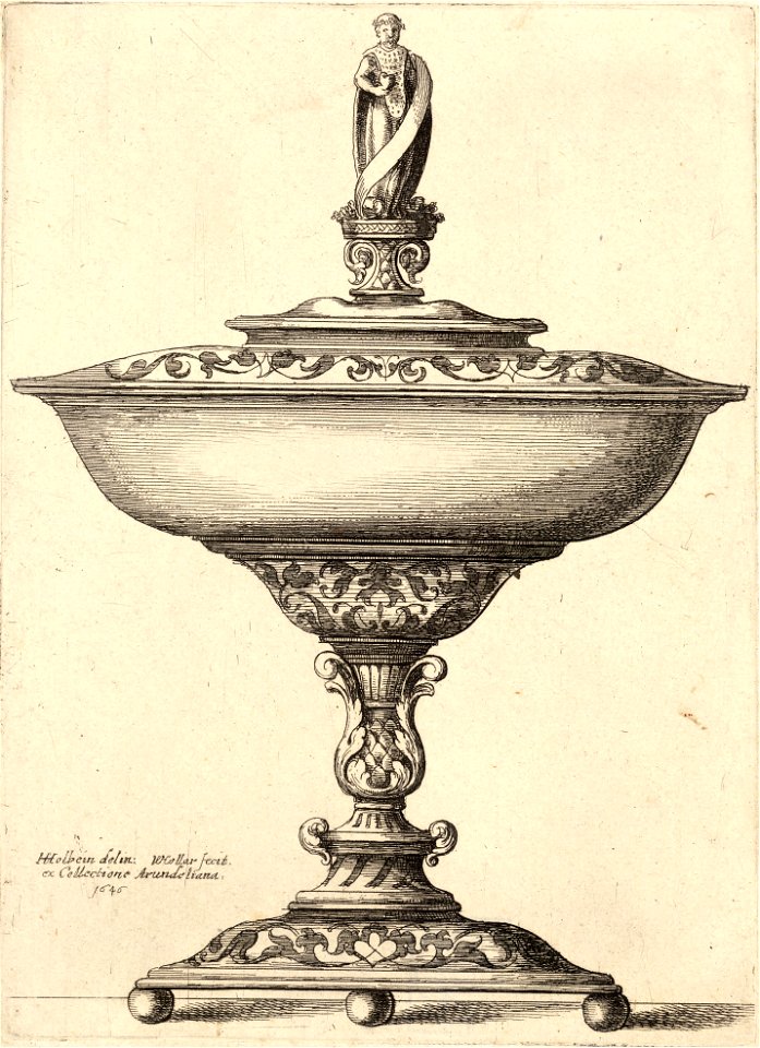 Wenceslas Hollar - A wide cup with ornamental stem 2