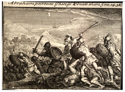 Wenceslas Hollar - Abraham fights the kings (State 2)