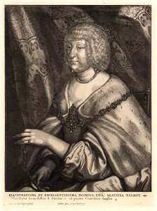Wenceslas Hollar - Altheia, Countess of Arundel (State 4)