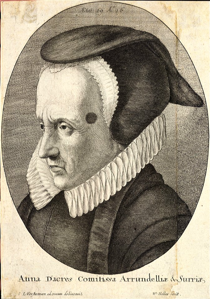 Wenceslas Hollar - Anna Dacres, Countess of Arundel