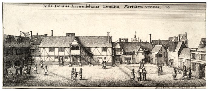 Wenceslas Hollar - Arundel House, from the S.