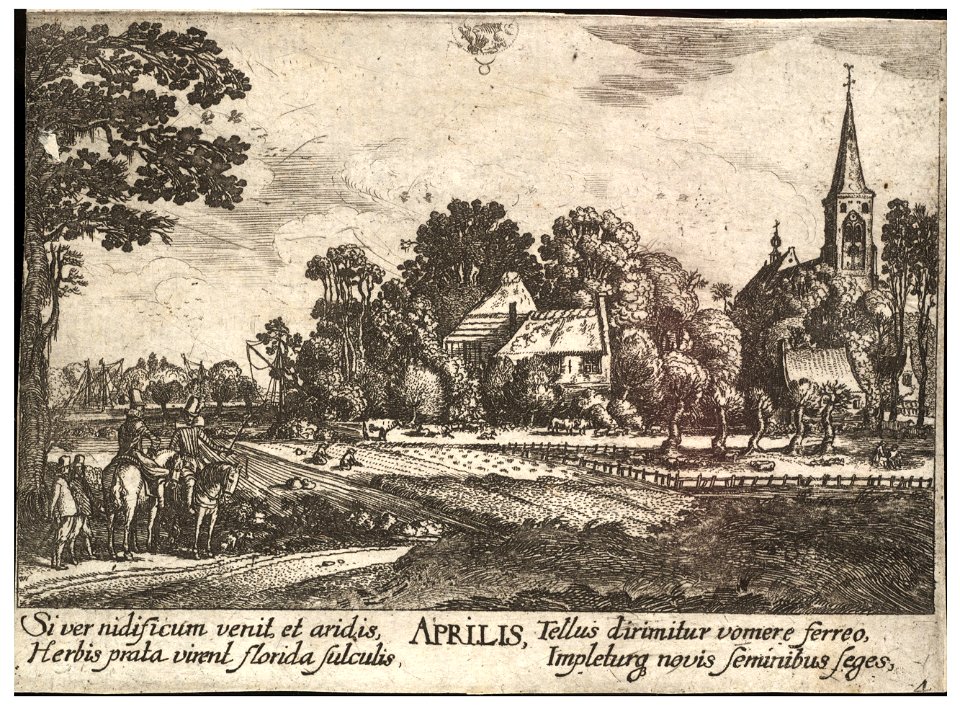 Wenceslas Hollar - April (State 2)
