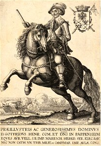 Wenceslas Hollar - Count Pappenheim (State 2)