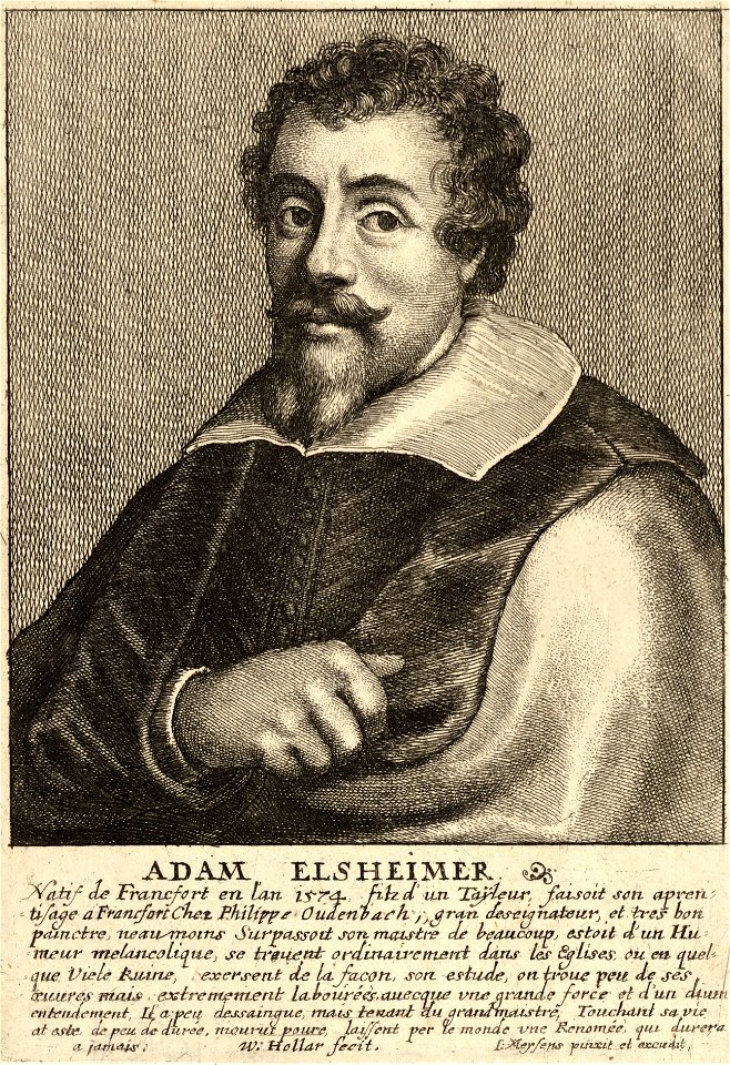 Wenceslas Hollar - Adam Elsheimer (State 3)