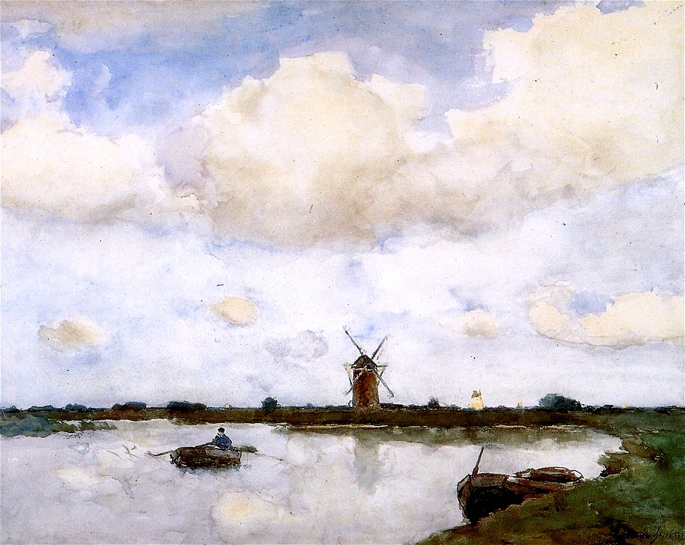 Weissenbruch Molen in de polder