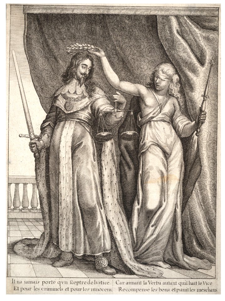Wenceslas Hollar - Charles I with Justice