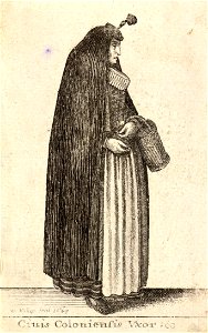 Wenceslas Hollar - Ciuis Coloniensis Vxor (State 1)