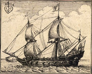 Wenceslas Hollar - An English warship