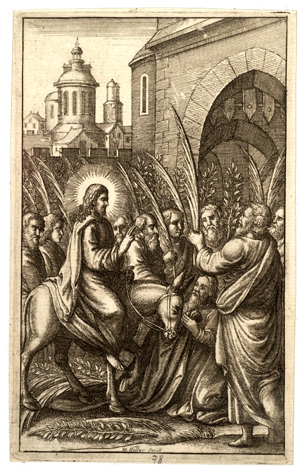 Wenceslas Hollar - Christ's entry into Jerusalem