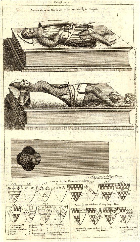 Wenceslas Hollar - Bracebridge (monument) (State 2)