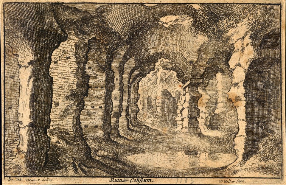 Wenceslas Hollar - Coliseum (State 2)