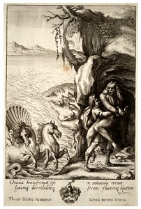 Wenceslas Hollar - Aristaeus and Proteus (State 1)
