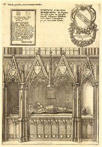 Wenceslas Hollar - Burley (monument) (State 2)