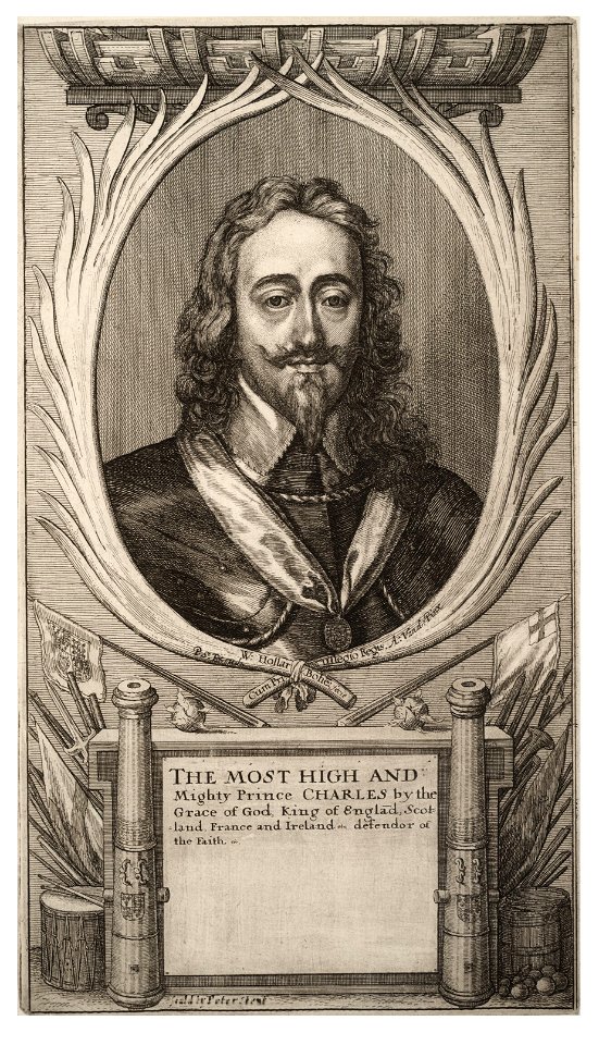 Wenceslas Hollar - Charles I and the camps of his army in the Scottish war (State 5)