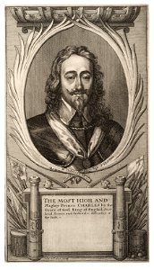 Wenceslas Hollar - Charles I and the camps of his army in the Scottish war (State 5)