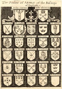 Wenceslas Hollar - Arms of the English bishoprics