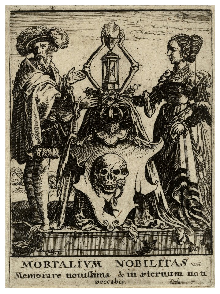 Wenceslas Hollar - Death's coat of arms (State 2)