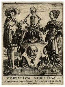 Wenceslas Hollar - Death's coat of arms (State 2)
