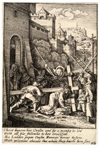 Wenceslas Hollar - Carrying the cross 2
