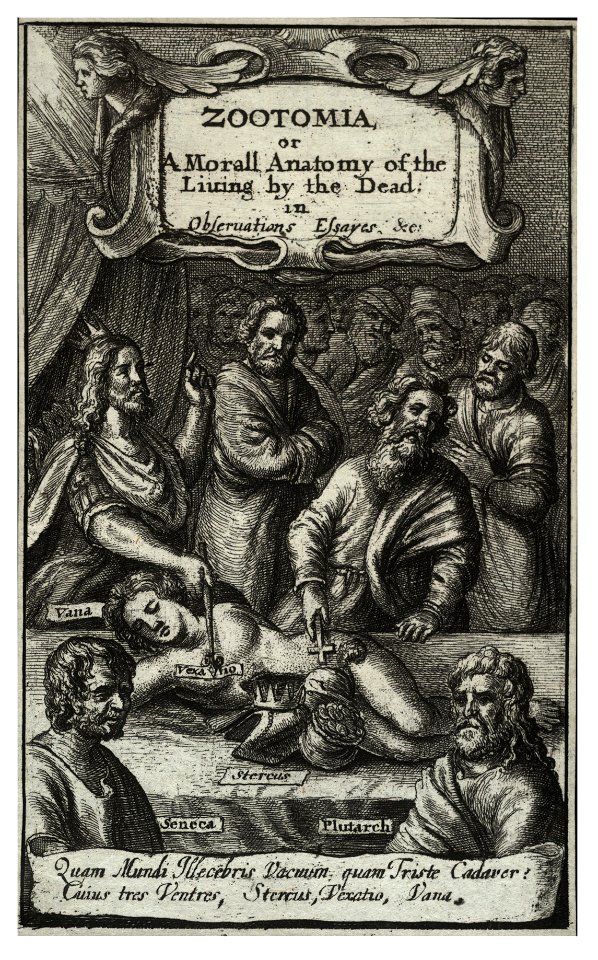 Wenceslas Hollar - 'Zootomia' title page