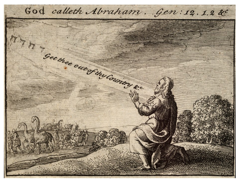 Wenceslas Hollar - God calls Abraham (State 2) 2