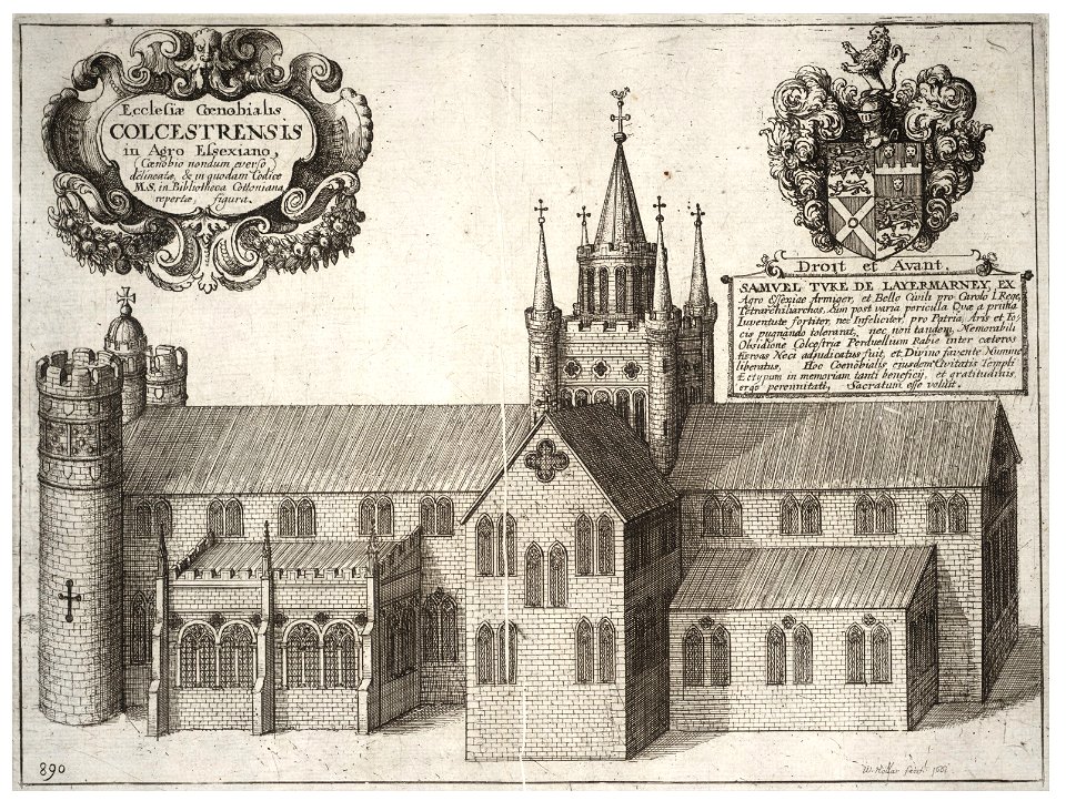 Wenceslas Hollar - Colchester Church (State 2)