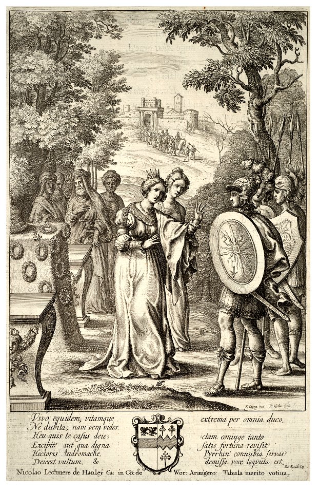 Wenceslas Hollar - Aeneas meets Andromache (State 2) 2