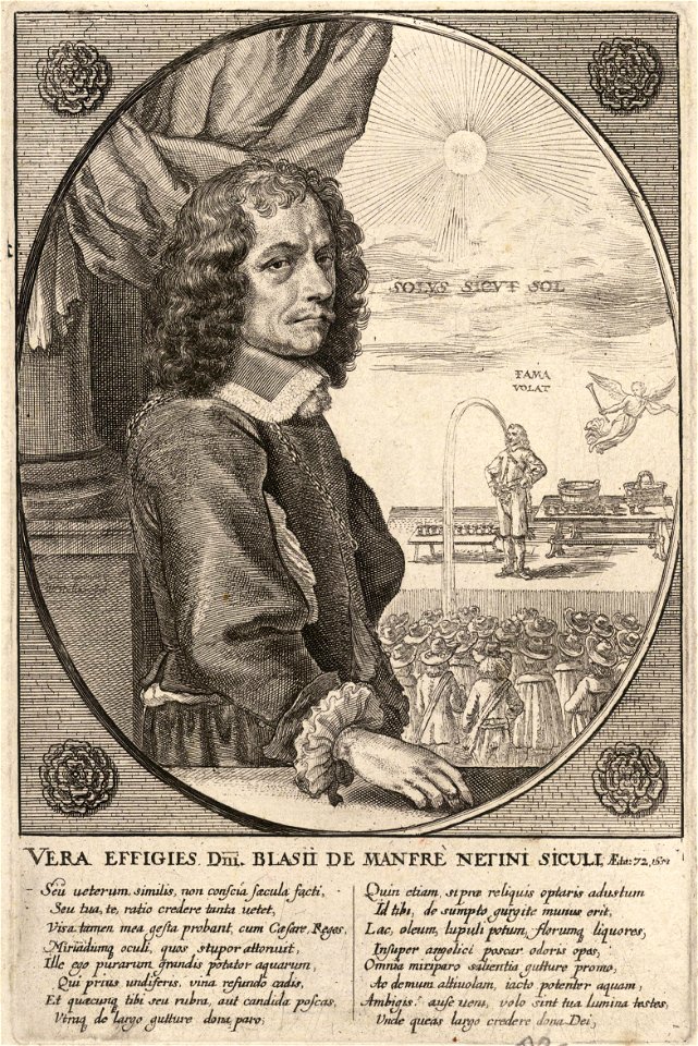 Wenceslas Hollar - Blasius von Manfre (State 2)