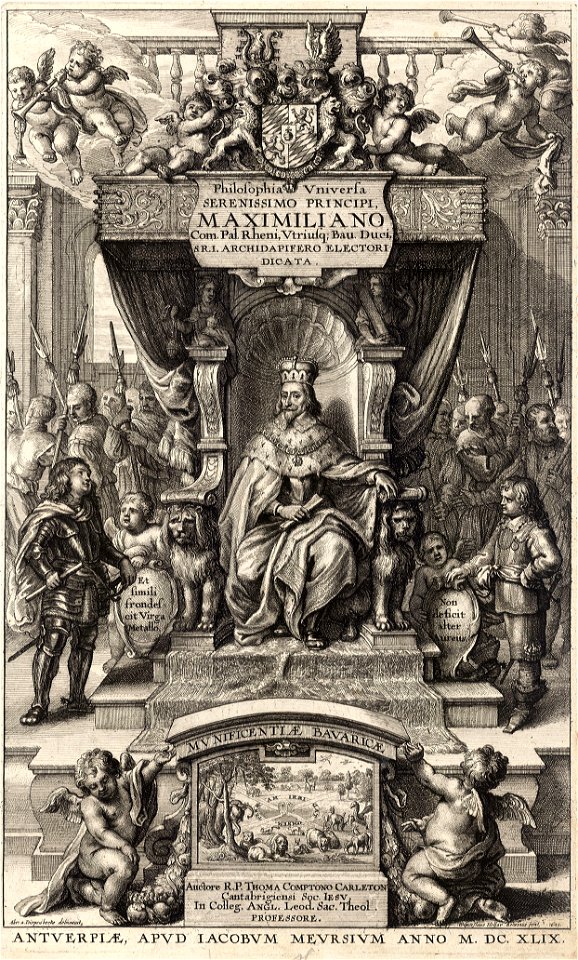 Wenceslas Hollar - Compton or Carleton. Philosophia universa (State 4)