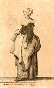 Wenceslas Hollar - Civis Coloniensis Filia (State 1)