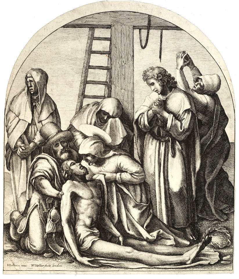 Wenceslas Hollar - Descent from the cross, after Holbein 2