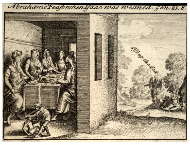 Wenceslas Hollar - Abraham's feast (State 2)