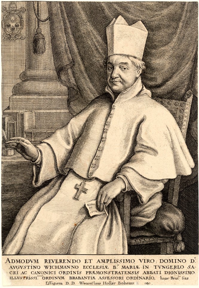 Wenceslas Hollar - Abbot Wichmann (State 1)