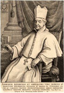 Wenceslas Hollar - Abbot Wichmann (State 1)