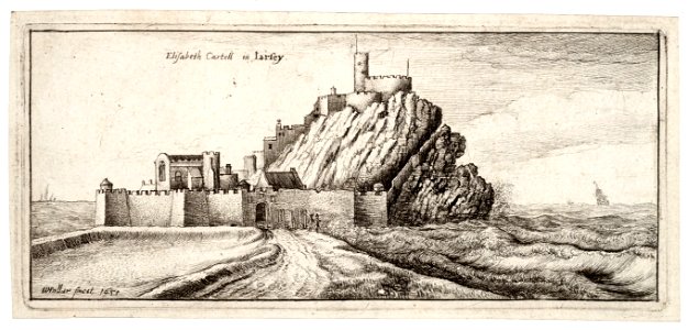Wenceslas Hollar - Elizabeth Castle, Jersey 3
