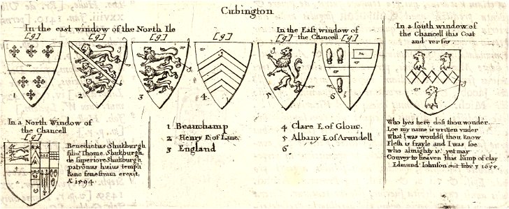 Wenceslas Hollar - Cubington (Shuckburgh) (State 2)