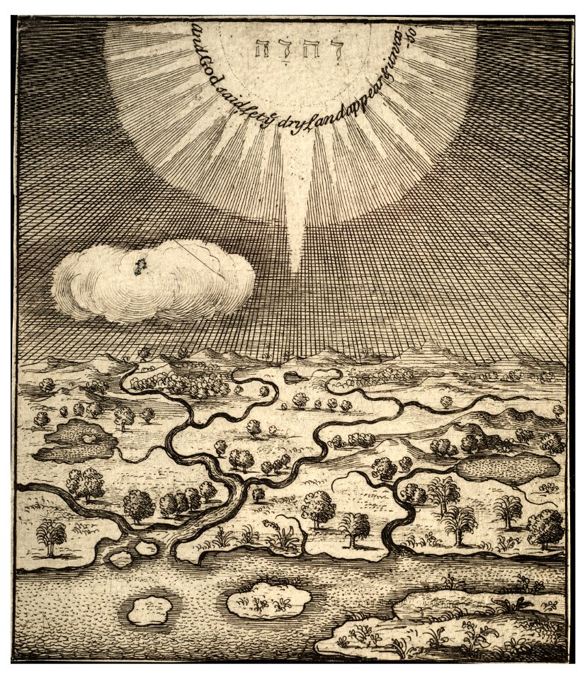 Wenceslas Hollar - Creation of the earth (State 2)