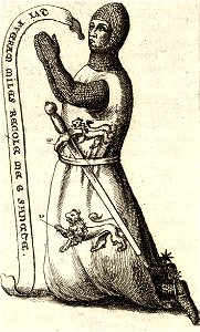 Wenceslas Hollar - Arrow (stained glass) (State 2) south window
