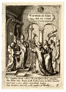 Wenceslas Hollar - Jesus before Caiaphas 2