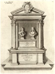 Wenceslas Hollar - Humphrey Peto (monument) (State 2)