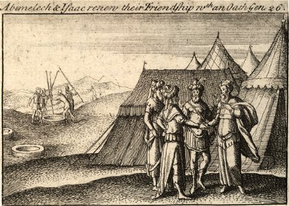 Wenceslas Hollar - Isaac and Abimelech (State 2)