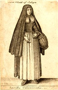 Wenceslas Hollar - Ancilla Coloniensis (State 3)