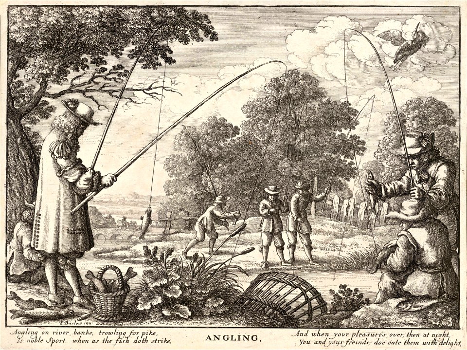 Wenceslas Hollar - Angling (State 1)