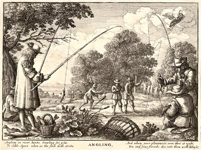 Wenceslas Hollar - Angling (State 1)
