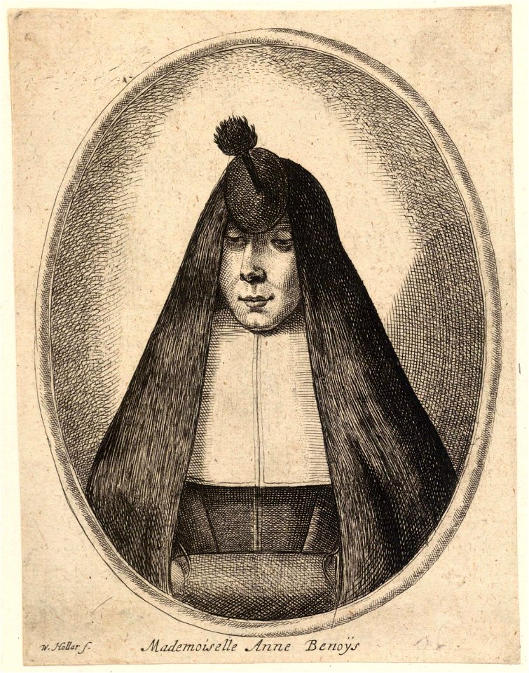 Wenceslas Hollar - Anne Benoÿs (State 2)