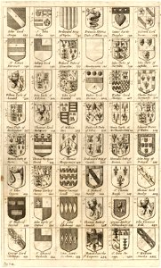 Wenceslas Hollar - Arms of knights of the Garter 5
