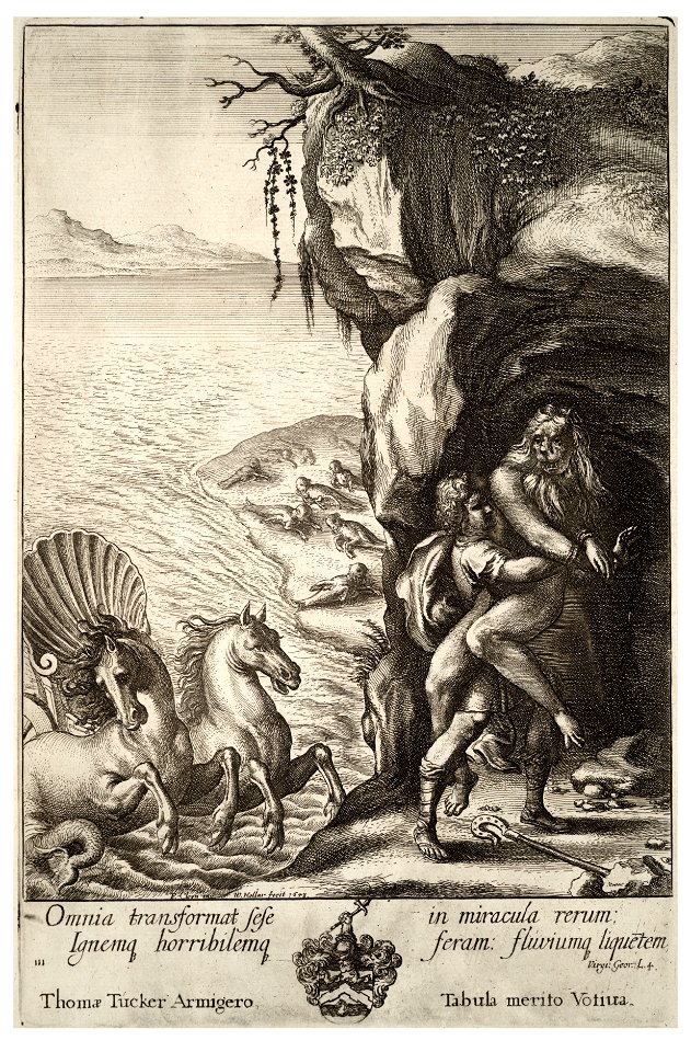 Wenceslas Hollar - Aristaeus and Proteus (State 2)