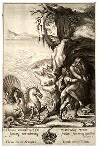 Wenceslas Hollar - Aristaeus and Proteus (State 2)